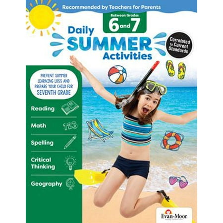 Daily Summer Activities: Daily Summer Activities: Moving from 7th Grade to 8th Grade, Grades 7-8