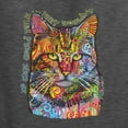 thumbnail image 2 of Dean Russo If Cats Could Talk Cat Lover Mens Long Sleeve Shirt, Heather Black, Large, 2 of 6