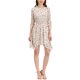 thumbnail image 2 of Vestido Floral para Mujer INSPIRE CHIC con Mangas Fruncidas y Ajuste Elástico M Blanco, 2 of 6