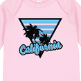 thumbnail image 4 of Inktastic California with Triangle and Palm Trees in Blue Boys or Girls Long Sleeve Baby Bodysuit, 4 of 5