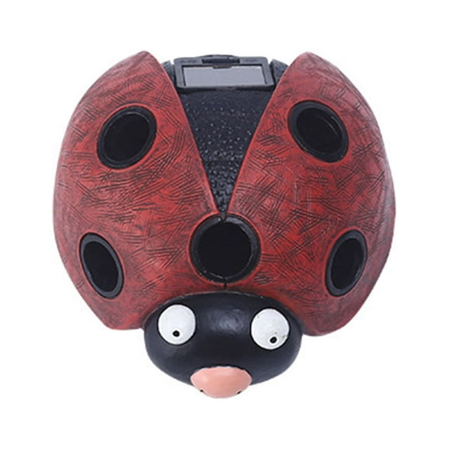 Ladybug Ornament Lamp Decorations Ornaments Ladybugs Animal Park Crafts Creative Landscape Courtyard Solar Light