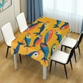 thumbnail image 3 of Yayeee Tablecloths for Rectangular Tables 60 x 90 inch Party Table Cover, Yellow Sardines Pattern, 3 of 6