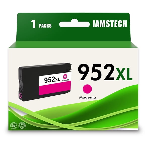 IAMSTECH 1-Pack 952XL Magenta Ink Cartridges Compatible for 952XL Work for OfficeJet Pro 7740 8710 8210 Printer