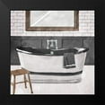 thumbnail image 2 of Villa, Milli 20x20 Black Modern Framed Museum Art Print Titled - White Wash Bathroom, 2 of 5