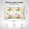thumbnail image 6 of Bingfone Cute Baby Dinosaurs Print Satin Pillowcase for Hair - Standard Size with Zipper Silky & Soft Pillow Covers,20x30 inches, 6 of 8