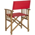 thumbnail image 6 of Safavieh Laguna Outdoor Patio Director Chair, Set of 2 - Natural/Red, 6 of 8