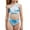 Blue, variant on Fesfesfes Bikini One Shoulder Hollow Out Swimsuit (Little Girl's)