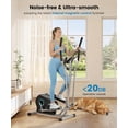 thumbnail image 6 of Elliptical Exercise Machine, Ultra-Quiet Elliptical Machine for Home, 6KG Flywheel Elliptical Trainer, 16 Resistance Levels Elliptical Training Machines w/Pulse Sensor, LCD Monitor, 6 of 9