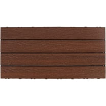 UltraShield Naturale 1 ft. x 2 ft. Quick Deck Outdoor Composite Deck Tile in Brazilian Ipe (20 sq. ft. per Box)