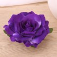 thumbnail image 2 of Purple Cloth Rose Hairpin for Decoration Durable and Comfortable Craft Accessory 4pcs, 2 of 8