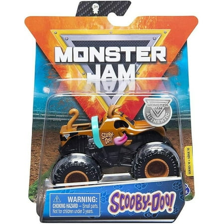 Monster Jam, Official Scooby Doo Truck, Die-Cast Vehicle, Ruff Crowd Series, 1:64 Scale