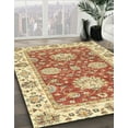 thumbnail image 2 of Ahgly Company Indoor Square Abstract Brown Gold Oriental Area Rugs, 7' Square, 2 of 6