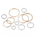 thumbnail image 2 of GKNET 20-50pcs 8-40mm Brass Closed Ring Earring Wires Hoops Pendant Connectors Rings-Silver-20mm x 50pcs, 2 of 6