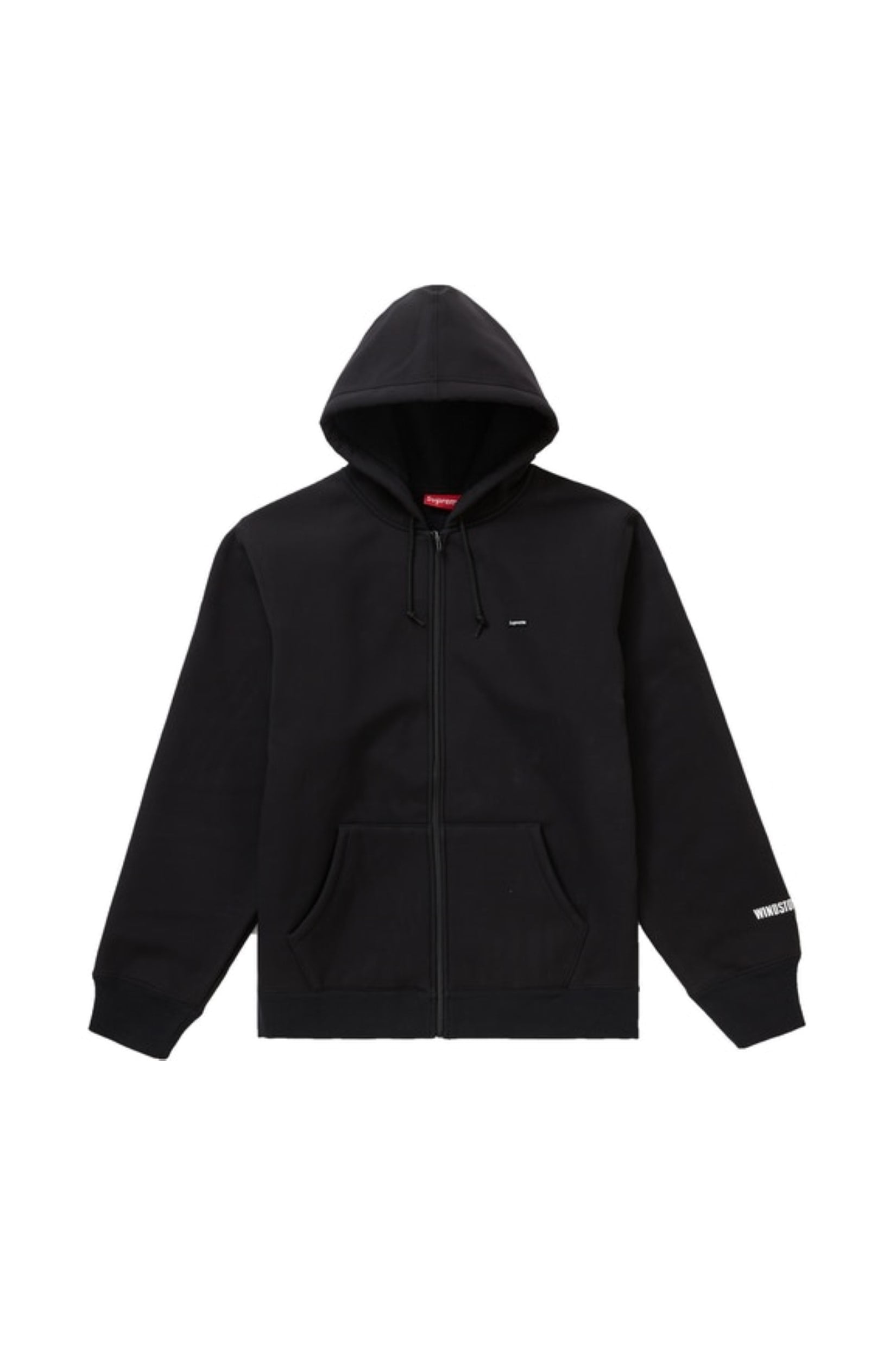 supreme black zip up hoodie