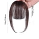 thumbnail image 3 of Pisexur Belleza Maquillaje Flequillo con clip, cabello natural, semitejido a mano, marrón, con patillas, postizos para mujer, flequillo curvo para uso diario.para mujeres y hombres, 3 of 6