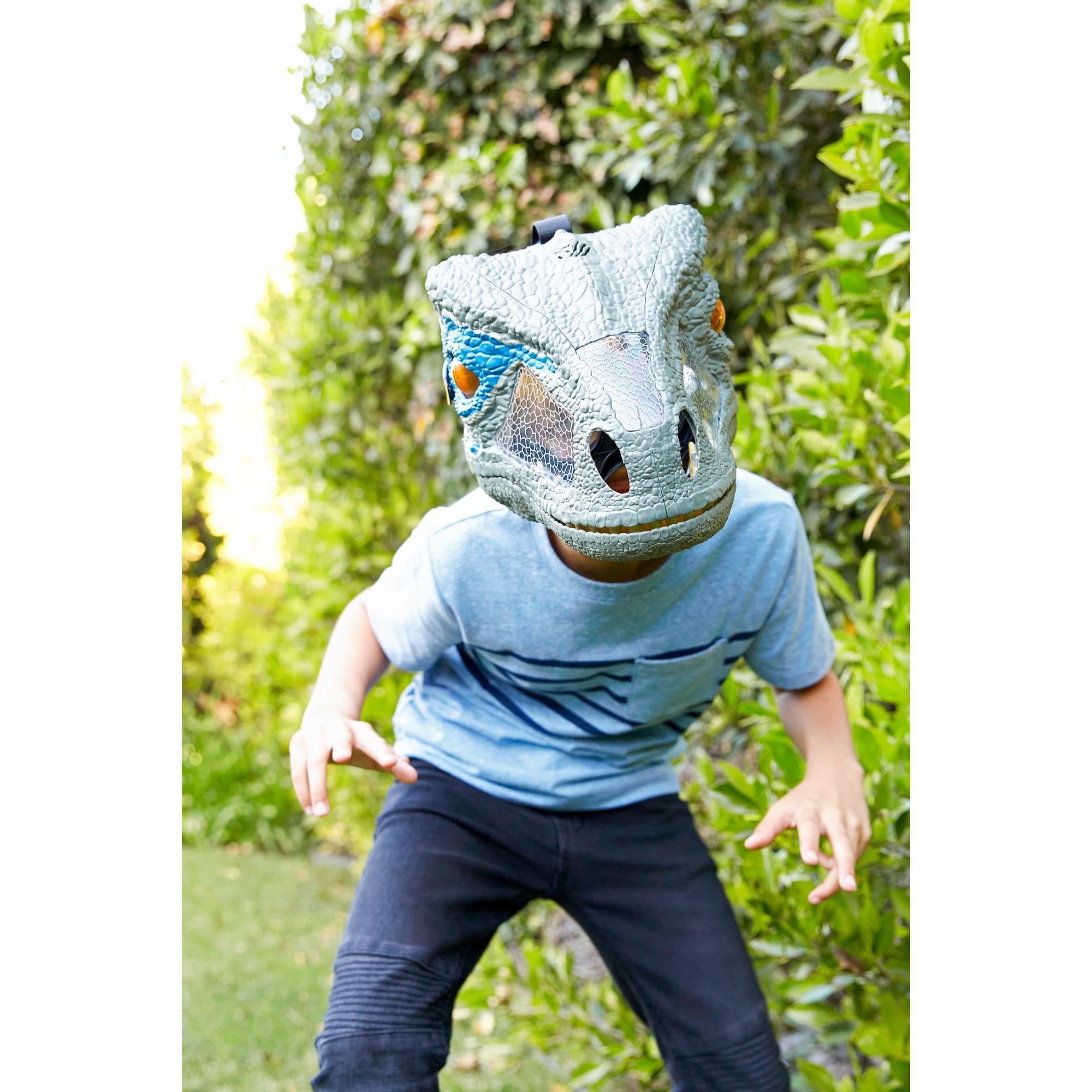 Jurassic World Velociraptor Blaue elektronische Maske Dinosaurier Chomp Roar