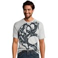 thumbnail image 1 of Hanes Mens Graphic Tee, 3XL, Skull Tatt/Light Steel, 1 of 5
