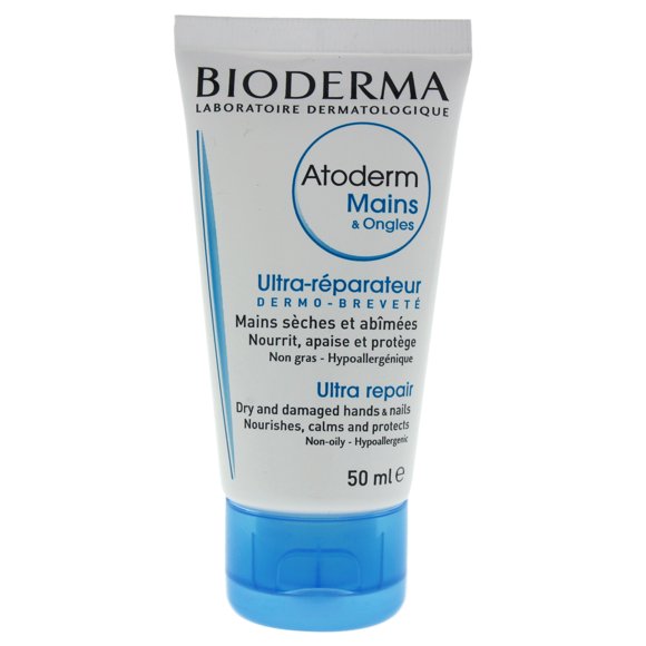 Atoderm Crème Réparatrice Ultra Mains et Ongles par Bioderma pour Femmes - Crème 8 ml