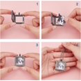 thumbnail image 5 of 4Pcs Square Wedding Bouquet Charm Rhinestone Photo Charm Pendants Wedding Bouquet Charm Bridal Charm Bride Angel Charm Memorial Photo Charm Photo Pendant, 5 of 6