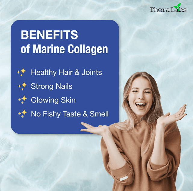 TheraLabs Marine Collagen Peptides 9.3oz (265g) Wild Caught Fish Hydrolyzed Type I & III Collagen - Kosher - Supports Healthy Skin, Nails & Hair - 26 Servings - 2PK