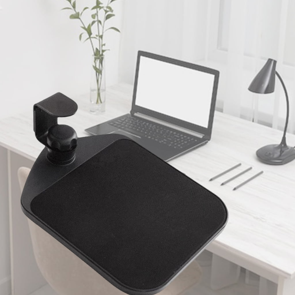 tegongse Sturdy Rubber Pad Keyboard Tray Clamp On Desk With 360 Degree Rotation for Enhances Productivity In Office Supplies