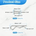 thumbnail image 2 of Uxcell 6 Pcs Clevis Pin with R Shaped Spring Cotter M10x20mm Single Hole Clevis Pin with R - Clip Fits for Automotive, 2 of 7