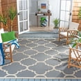 thumbnail image 2 of Safavieh Courtyard Becky Geometric Indoor/Outdoor Area Rug, Gray/Beige, 9' x 12', 2 of 10