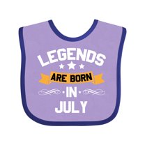 Inktastic legends are born in july Boys or Girls Baby Bib
