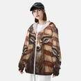 thumbnail image 3 of Daiia Deer American Flag Wall UPF 50+ Sun Protection Hoodie Jacket Lightweight Long Sleeve Sun Shirt for Women Men with Pocket Hiking Outdoor-XX-Large, 3 of 7