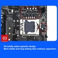 thumbnail image 4 of Placa Base Para PC Para Juegos, Placa Base CPU Combo Tarjeta De Red Gigabit 6 Núcleos PCB 6 GB/S Luz Indicadora Dual X79 Para PC De Escritorio, 4 of 7