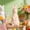 Pink-PK-clearacne, variant on WWG 2.8x2.8x7.1in Easter Bunny Ceramic Figurine Vertical Stripe Design Cute Rabbit Statue for Desktop Shelf Home Decor Gift