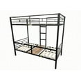 thumbnail image 5 of Twin Size metal loft bed frame no box spring gray for bedroom, 5 of 8