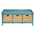 thumbnail image 3 of Bowery Hill Banc de Rangement, Turquoise, 3 of 6