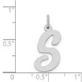 thumbnail image 2 of 14k White Gold Large Script Initial S Charm, 2 of 2