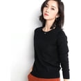 thumbnail image 2 of Maydear Women's Round Neck Long Sleeve Sweater Pullover Knit, Stretch Fitted Knitted Bottoming Shirt, 2 of 5