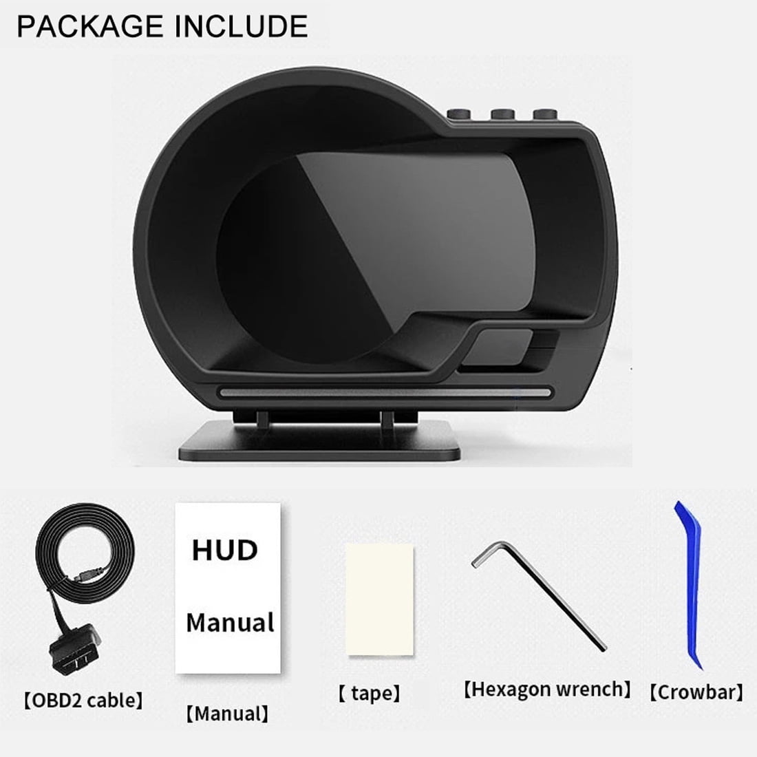 Lime Di Velocà Del Display Head-up Dell'auto HUD D1 Dello Scanner Di Temperatura Strumento Di Diagnostica Per Auto ALARM Vehicle Tools - Cina Display Head-up Auto, Scanner Automatico - Foto 4