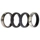 thumbnail image 1 of Juego de anillos de boda de silicona ROQ doble cepillado 6 mm Mármol para mujer, 1 of 1