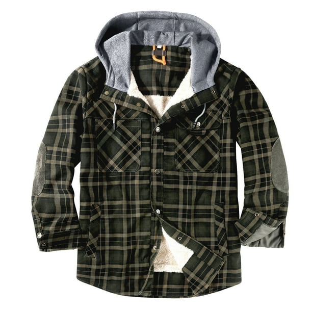 Plus size hooded on sale flannel