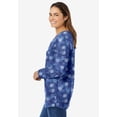 thumbnail image 3 of Woman Within Plus Size Perfect Printed Long-Sleeve V-Neck Tee, 3 of 6