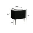 thumbnail image 3 of Bathroom Vanity 30" - Black Oak, Ceramic Sink, Rust Resistance Oak Smooth Operation, 3 of 6