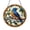 Acrylic 3.5 Inch, variant on Blue Bird Storm Glass Style Ornament Window Hanging, Nature Art Panel, Decorative Accent Gift