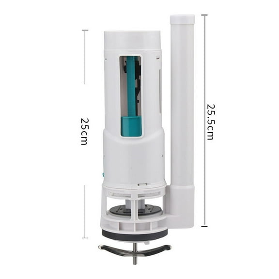 White Toilet Cistern Dual Flush Push Button Valve 25cm Adjustable Height