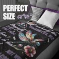 thumbnail image 3 of Dragonfly Gifts for Women, Dragonfly Blanket, Perfect for Birthday/Christmas, 50'''' x 60'''' Unique Design Flannel Plush Blanket, Black, 3 of 6