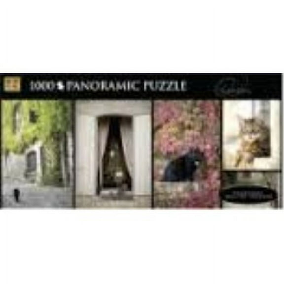 Andrews   Blaine LTD 1000 Piece Panoramic Puzzle "French Felines"