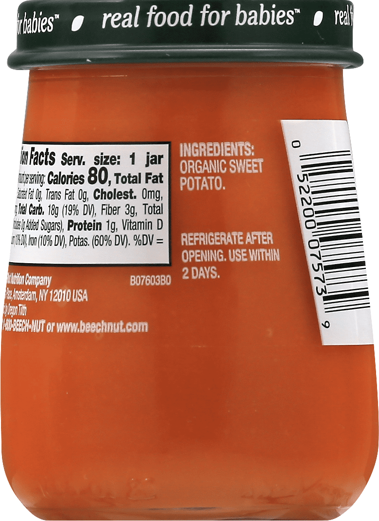 beech nut organic sweet potato