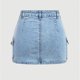 thumbnail image 5 of Niñas Niñas Niñas Vestido de Trabajo de Moda Falda de Línea a con Bolsillo para Niñas Adolescentes, Falda de Denim de Moda para el Uso Diario Casual Y las Fiestas, 5 of 6