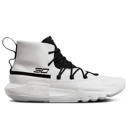 Under Armour Men's SC 3ZER0 II Basketball Shoe, White (103)/Black,