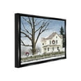 thumbnail image 4 of Stupell Industries Charming Winter Neighborhood Landscape Painting Black Floater Framed Canvas Art Print Wall Art, 31 x 25, 4 of 10