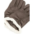 thumbnail image 2 of Isotoner Women's Stretch Microsuede Touchscreen Gloves, Brown, 2 of 6
