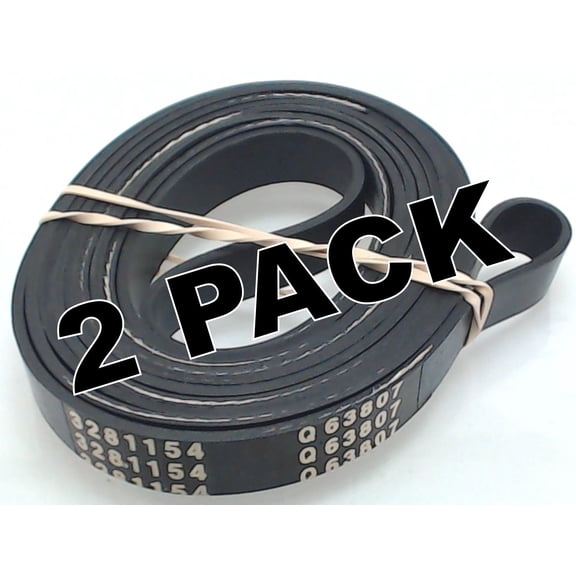 2 Pk, Dryer Belt for Frigidaire, Westinghouse, AP2142651, Q63807, 5303281154